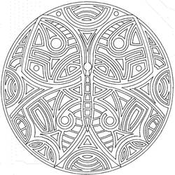 Dibujo para colorear: Mandalas Abstractos (Mandalas) #193038 - Dibujos para Colorear e Imprimir Gratis