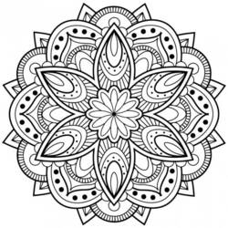 Dibujo para colorear: Mandalas Abstractos (Mandalas) #193045 - Dibujos para Colorear e Imprimir Gratis