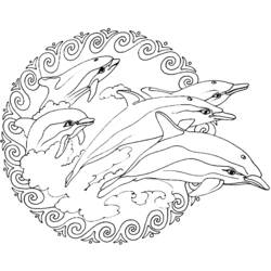 Dibujo para colorear: Mandalas Animales (Mandalas) #22718 - Dibujos para colorear