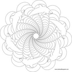 Dibujo para colorear: Mandalas Animales (Mandalas) #22754 - Dibujos para colorear