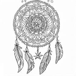 Dibujos para colorear: Mandalas Atrapasueños - Dibujos para Colorear e Imprimir Gratis