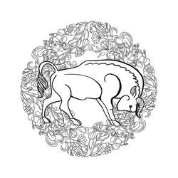 Dibujo Mandalas de Animales (Mandalas) #174732 para imprimir y colorear