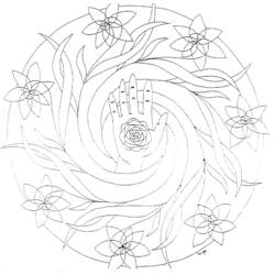 Dibujo para colorear: Mandalas de Animales (Mandalas) #22869 - Dibujos para Colorear e Imprimir Gratis