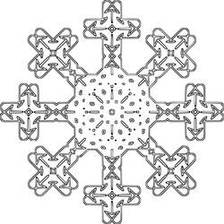 Dibujo para colorear: Mandalas de Copos (Mandalas) #117688 - Dibujos para Colorear e Imprimir Gratis
