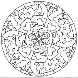 Dibujo para colorear: Mandalas de Corazón (Mandalas) #116688 - Dibujos para Colorear e Imprimir Gratis