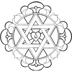 Dibujo para colorear: Mandalas de Corazón (Mandalas) #116696 - Dibujos para Colorear e Imprimir Gratis