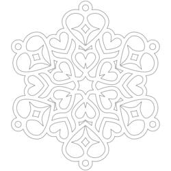 Dibujo para colorear: Mandalas de Corazón (Mandalas) #116701 - Dibujos para Colorear e Imprimir Gratis