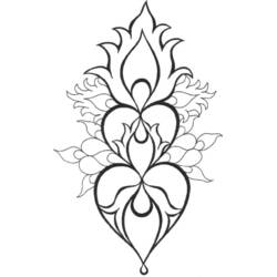 Dibujo para colorear: Mandalas de Corazón (Mandalas) #116702 - Dibujos para Colorear e Imprimir Gratis