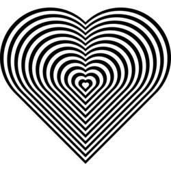 Dibujo para colorear: Mandalas de Corazón (Mandalas) #116710 - Dibujos para Colorear e Imprimir Gratis
