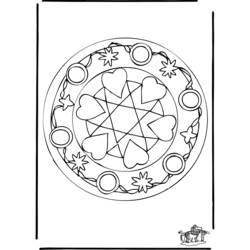 Dibujo para colorear: Mandalas de Corazón (Mandalas) #116713 - Dibujos para Colorear e Imprimir Gratis
