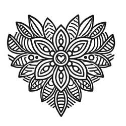 Dibujo para colorear: Mandalas de Corazón (Mandalas) #218157 - Dibujos para Colorear e Imprimir Gratis