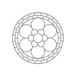 Dibujo Mandalas de Flores (Mandalas) #117059 para imprimir y colorear