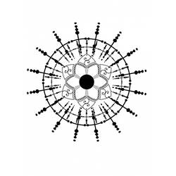 Dibujo Mandalas de Flores (Mandalas) #117096 para imprimir y colorear