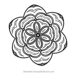 Dibujo Mandalas de Flores (Mandalas) #117102 para imprimir y colorear