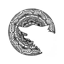 Dibujo para colorear: Mandalas de Lobos (Mandalas) #214298 - Dibujos para Colorear e Imprimir Gratis