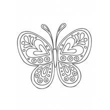 Dibujo para colorear: Mandalas de Mariposas (Mandalas) #117381 - Dibujos para Colorear e Imprimir Gratis