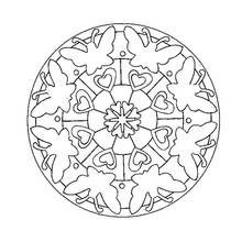 Dibujo para colorear: Mandalas de Mariposas (Mandalas) #117383 - Dibujos para Colorear e Imprimir Gratis
