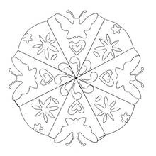 Dibujo para colorear: Mandalas de Mariposas (Mandalas) #117386 - Dibujos para Colorear e Imprimir Gratis