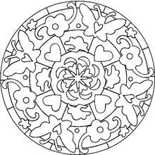 Dibujo para colorear: Mandalas de Mariposas (Mandalas) #117392 - Dibujos para Colorear e Imprimir Gratis