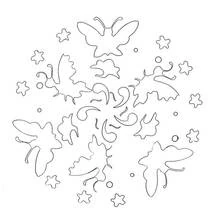 Dibujo para colorear: Mandalas de Mariposas (Mandalas) #117399 - Dibujos para Colorear e Imprimir Gratis