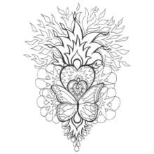 Dibujo para colorear: Mandalas de Mariposas (Mandalas) #117430 - Dibujos para Colorear e Imprimir Gratis