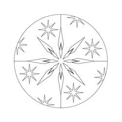 Dibujo para colorear: Mandalas de Navidad (Mandalas) #175363 - Dibujos para Colorear e Imprimir Gratis