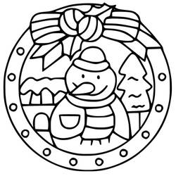 Dibujos para colorear: Mandalas de Navidad - Dibujos para Colorear e Imprimir Gratis