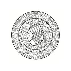 Dibujo para colorear: Mandalas de Navidad (Mandalas) #175383 - Dibujos para Colorear e Imprimir Gratis