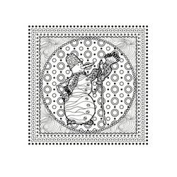 Dibujo para colorear: Mandalas de Navidad (Mandalas) #175386 - Dibujos para Colorear e Imprimir Gratis