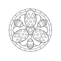 Dibujo Mandalas de Pascua (Mandalas) #175296 para imprimir y colorear
