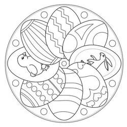 Dibujo Mandalas de Pascua (Mandalas) #175300 para imprimir y colorear