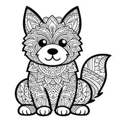 Dibujos para colorear: Mandalas de Perros - Dibujos para Colorear e Imprimir Gratis