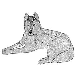 Dibujo Mandalas de Perros (Mandalas) #211802 para imprimir y colorear