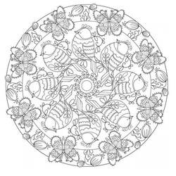 Dibujo para colorear: Mandalas de Primavera (Mandalas) #175311 - Dibujos para Colorear e Imprimir Gratis