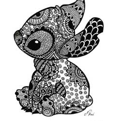 Dibujo para colorear: Mandalas de Stitch (Mandalas) #216364 - Dibujos para Colorear e Imprimir Gratis