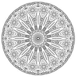 Dibujo para colorear: Mandalas Difíciles (Mandalas) #209903 - Dibujos para Colorear e Imprimir Gratis