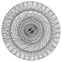 Dibujo Mandalas Difíciles (Mandalas) #209909 para imprimir y colorear