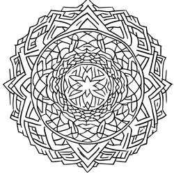 Dibujo Mandalas Difíciles (Mandalas) #209925 para imprimir y colorear