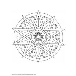 Dibujo para colorear: Mandalas Estrella (Mandalas) #117949 - Dibujos para colorear