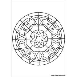 Dibujo para colorear: Mandalas Estrella (Mandalas) #117964 - Dibujos para colorear