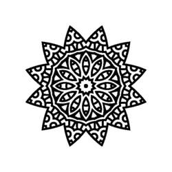 Dibujo para colorear: Mandalas Estrella (Mandalas) #117967 - Dibujos para colorear