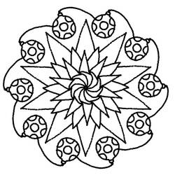 Dibujo para colorear: Mandalas Estrella (Mandalas) #117968 - Dibujos para colorear