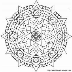 Dibujo para colorear: Mandalas Estrella (Mandalas) #117992 - Dibujos para colorear