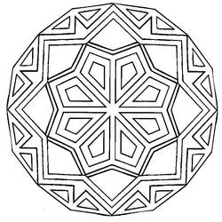 Dibujo para colorear: Mandalas Estrella (Mandalas) #118001 - Dibujos para Colorear e Imprimir Gratis