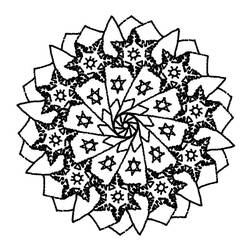 Dibujo para colorear: Mandalas Estrella (Mandalas) #118025 - Dibujos para colorear