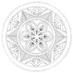 Dibujo para colorear: Mandalas Estrella (Mandalas) #118190 - Dibujos para colorear