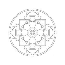 Dibujo Mandalas Fáciles (Mandalas) #175434 para imprimir y colorear