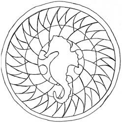 Dibujo para colorear: Mandalas Fáciles (Mandalas) #209867 - Dibujos para Colorear e Imprimir Gratis