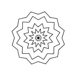 Dibujo para colorear: Mandalas Fáciles (Mandalas) #209873 - Dibujos para Colorear e Imprimir Gratis