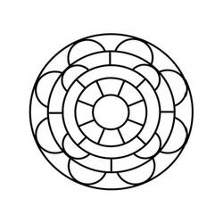 Dibujo para colorear: Mandalas Fáciles (Mandalas) #209877 - Dibujos para Colorear e Imprimir Gratis